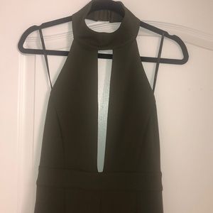 F21 Backless Halter Jumpsuit